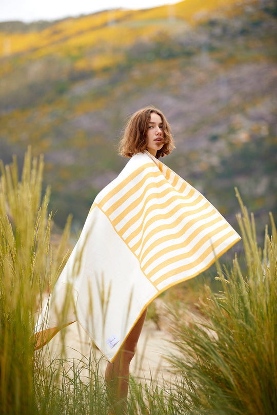 "DANAI" Organic cotton thin beach towel
